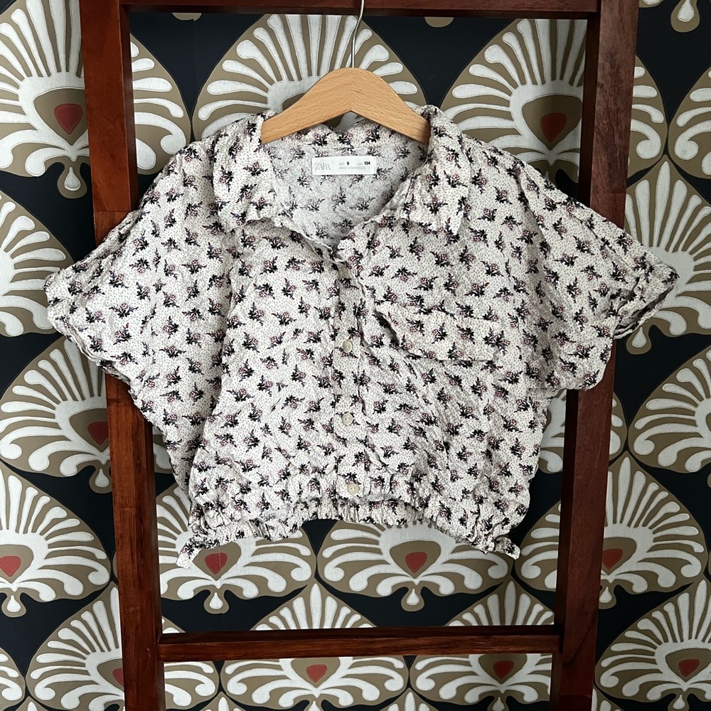 Jacket girls and top Zara size 9